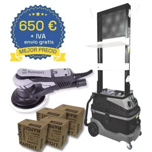 Conjunto aspiradora 30 L. lijadora HANDIT estación móvil de lijado profesional